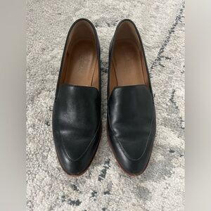 Madewell black leather loafers